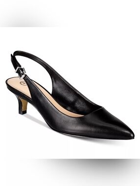 Bella Vita Scarlett Slingback Black Pumps Size 7W NIB